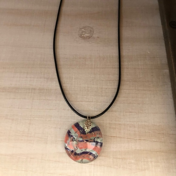 Glass pendant necklace Handmade necklace boho - Picture 7 of 12